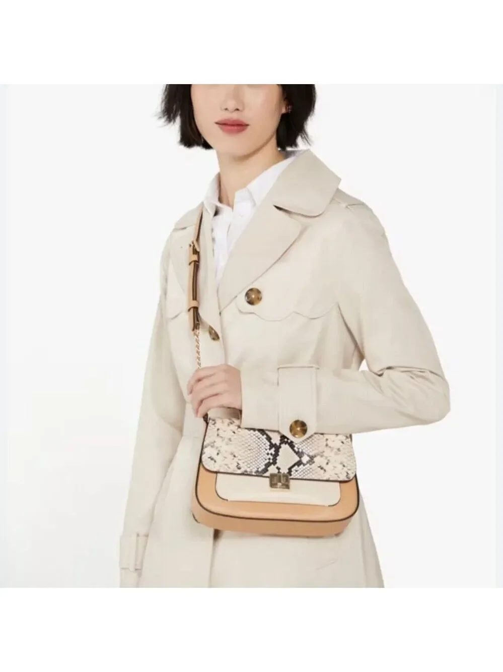 ♠️♠️ Kate Spade Phoebe Snake Embossed Flap Crossbody NWT